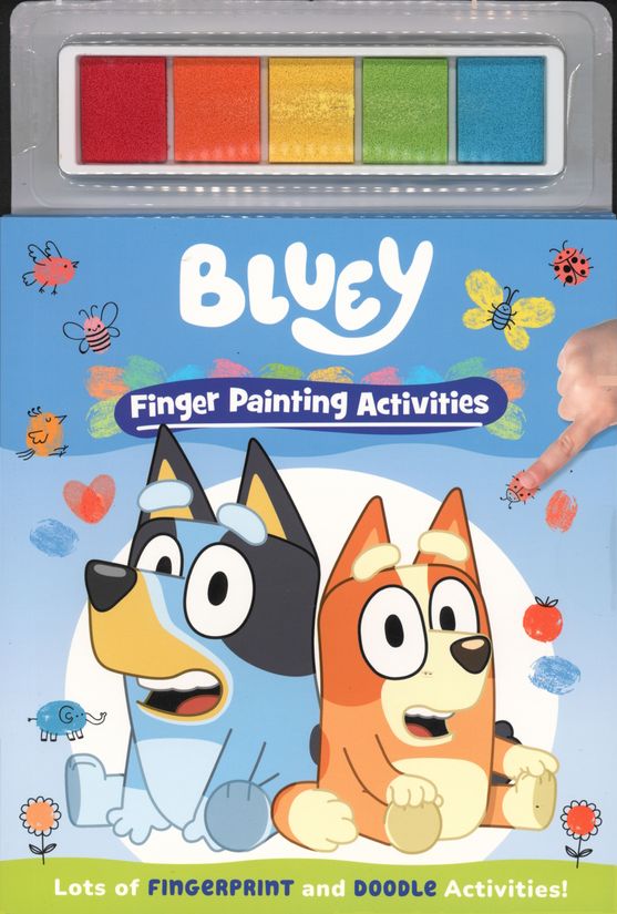 Bluey Finger Painting Book