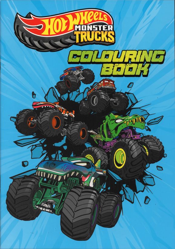 Hot Wheels Monster Trucks Colouring